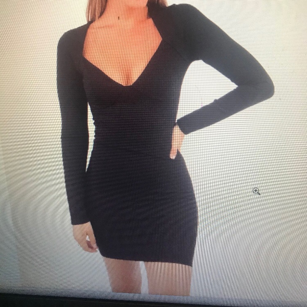 Classic Black Long Sleeve Dress